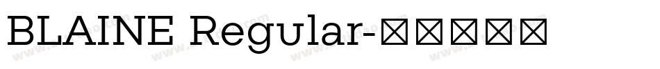 BLAINE Regular字体转换